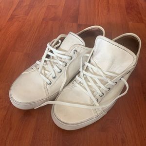 Frye White Leather Sneakers Men’s Sz 10